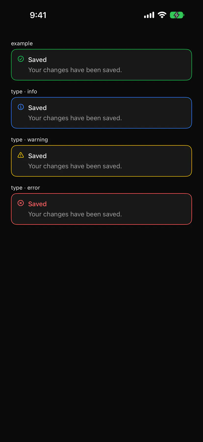 Alert rendered by the SwiftUI renderer on iOS