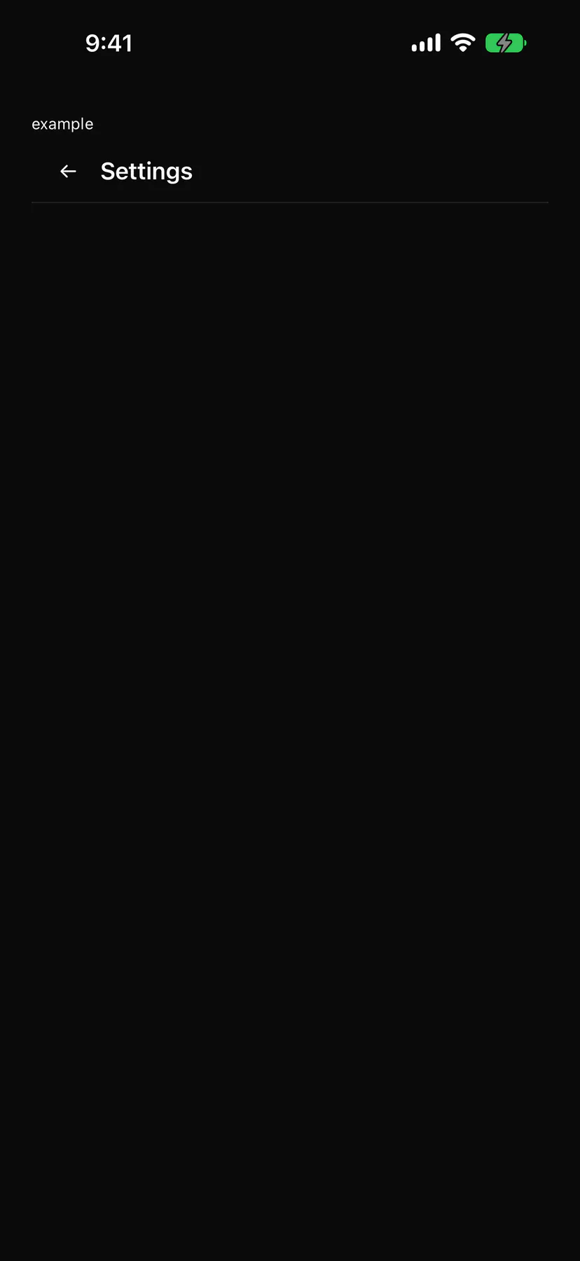 AppBar rendered by the SwiftUI renderer on iOS