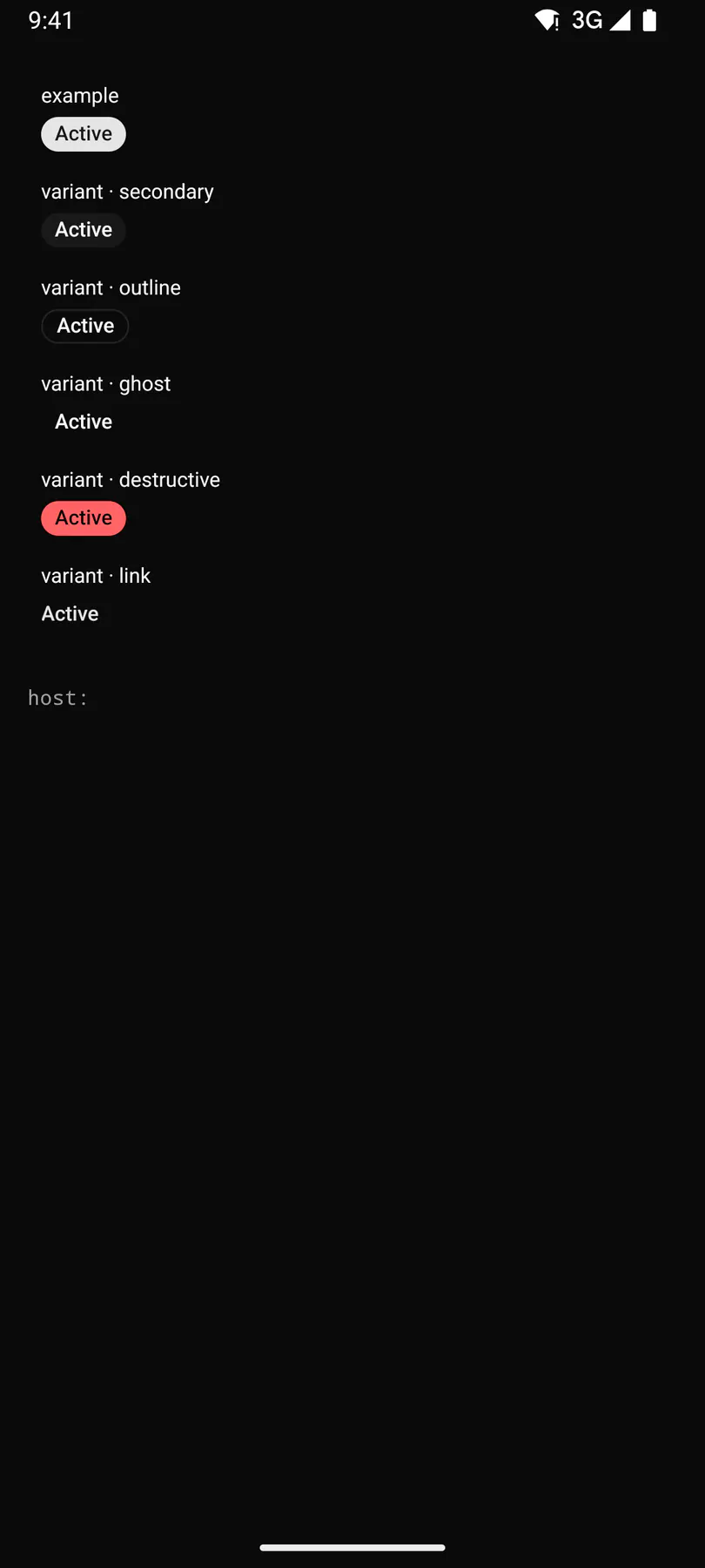 Badge rendered by the Compose renderer on Android