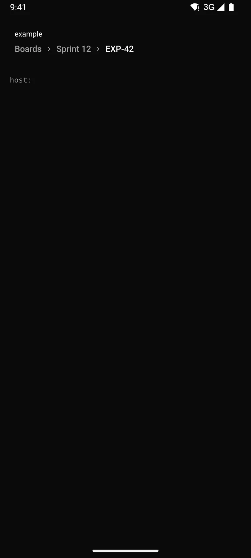 Breadcrumb rendered by the Compose renderer on Android