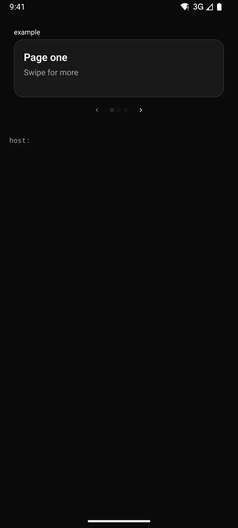 Carousel rendered by the Compose renderer on Android