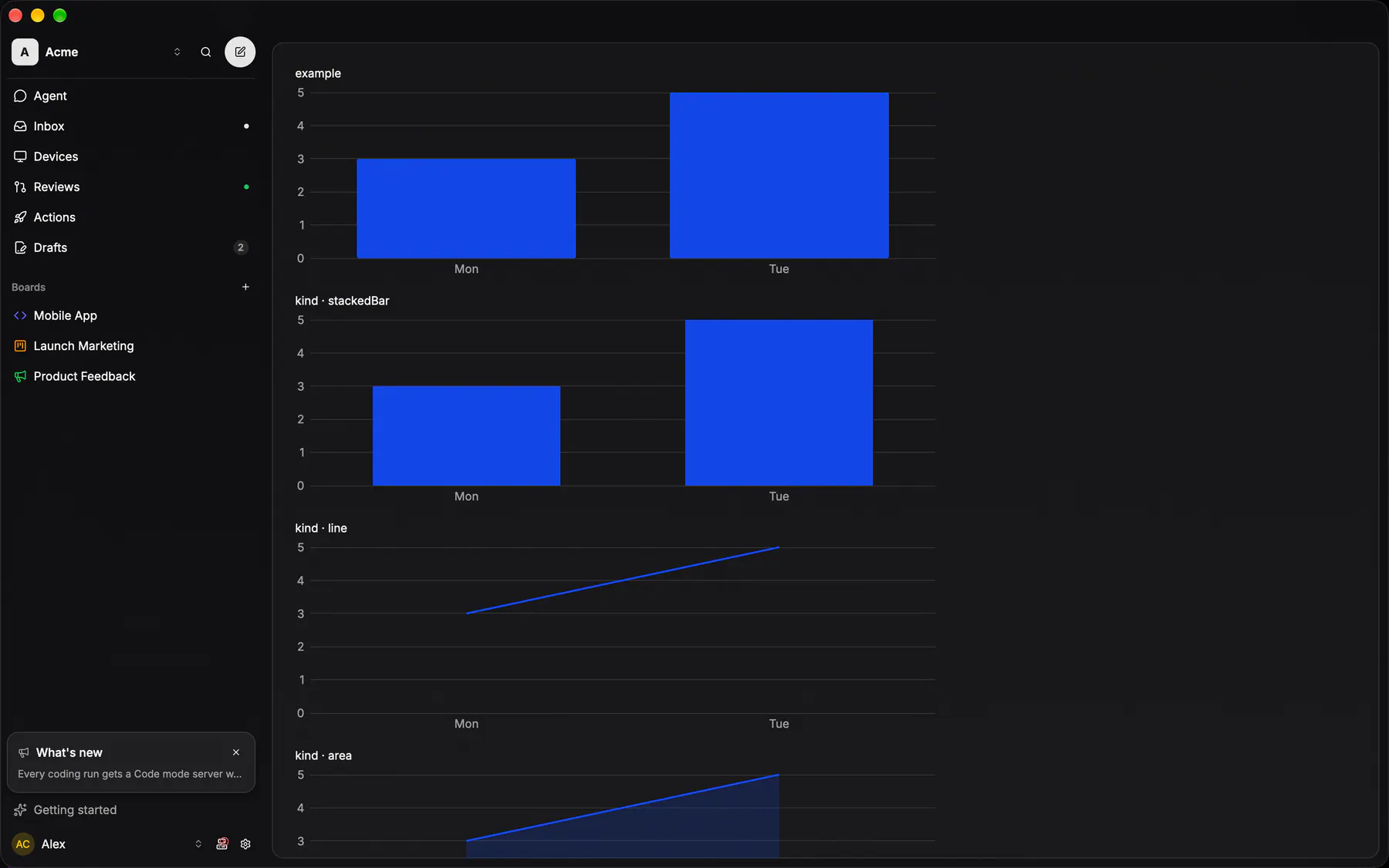 Chart rendered by the gpui renderer on Desktop