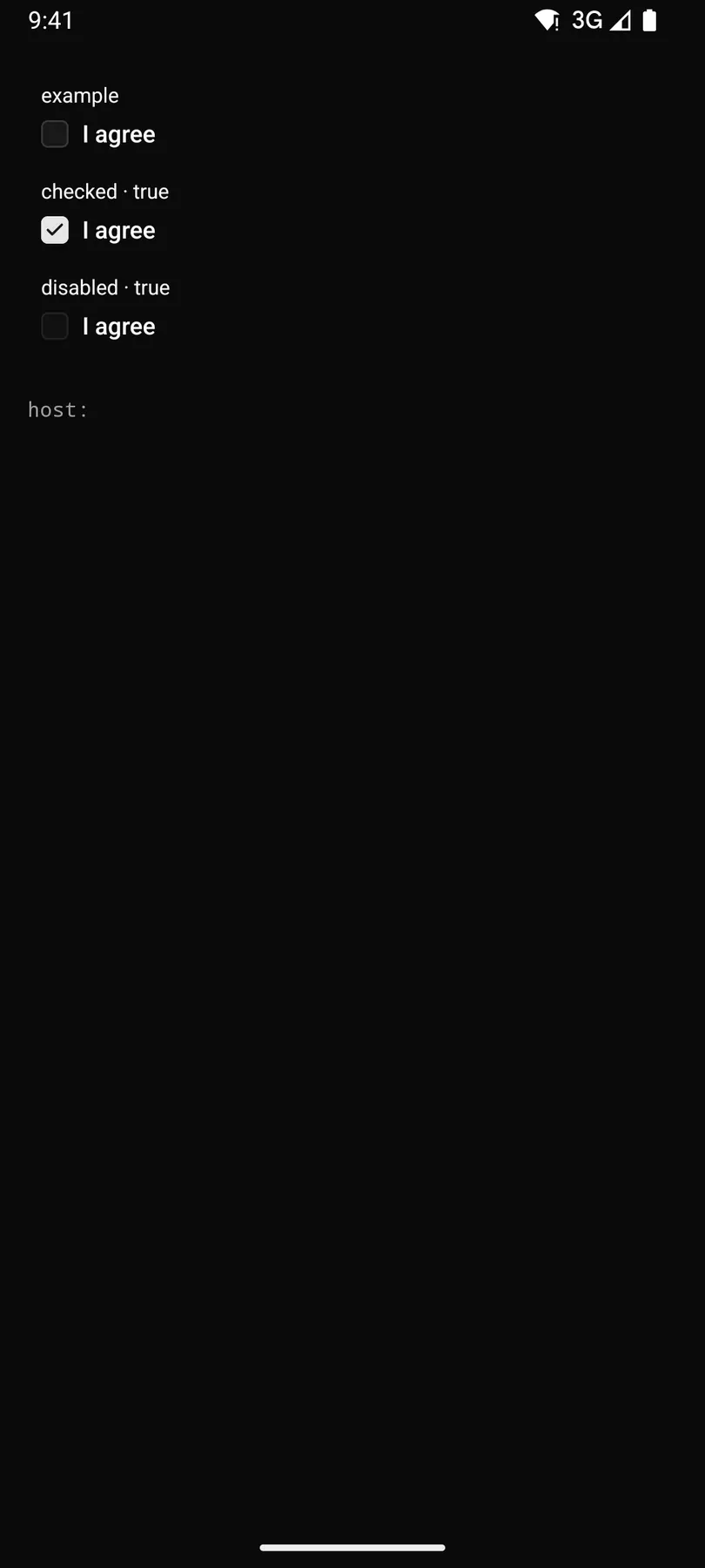 Checkbox rendered by the Compose renderer on Android