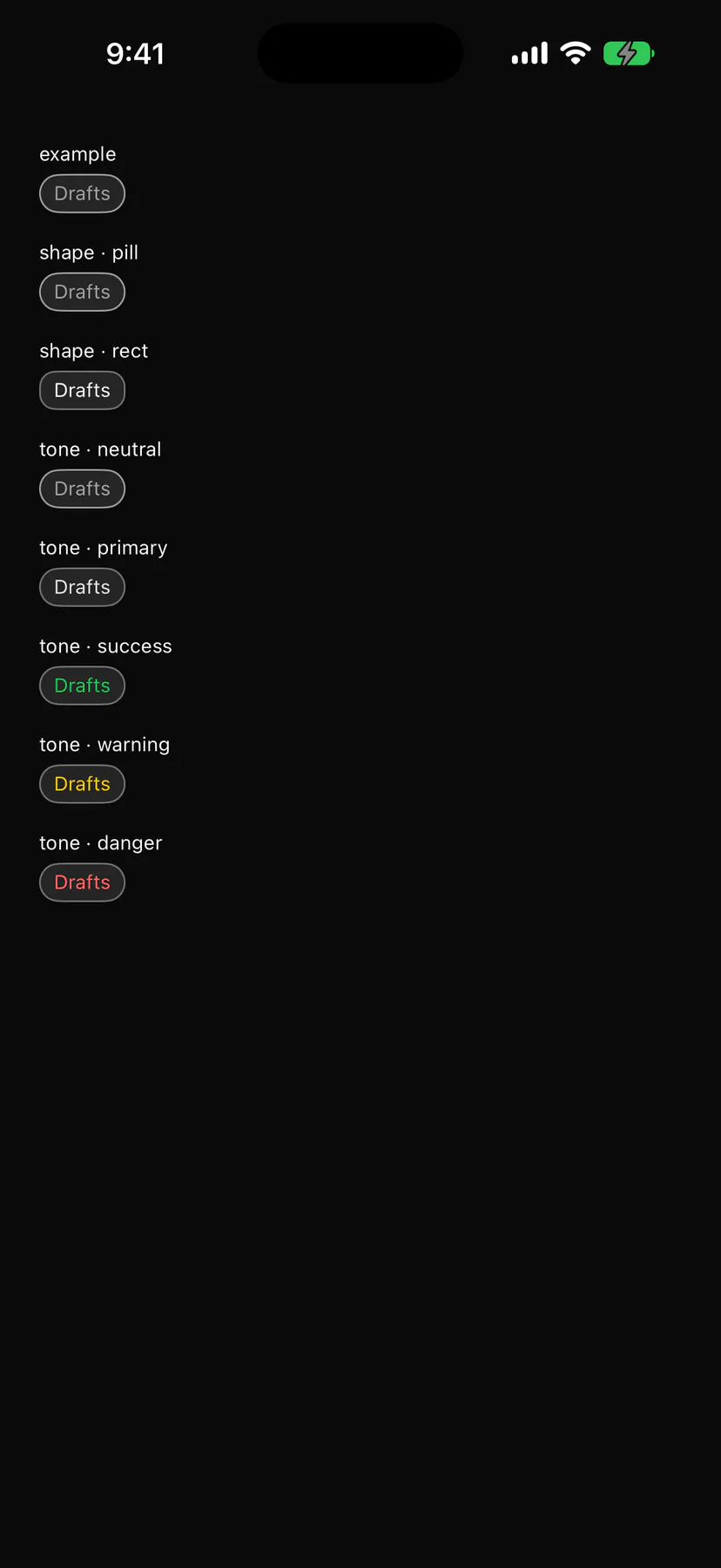 Chip rendered by the SwiftUI renderer on iOS