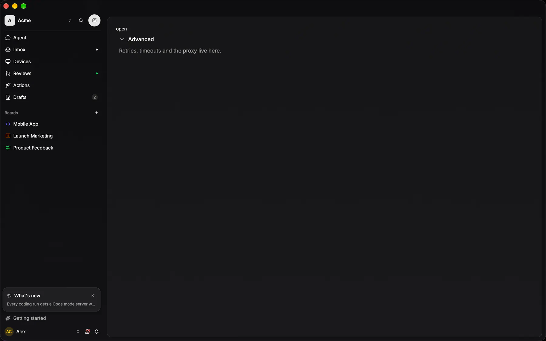 Collapsible rendered by the gpui renderer on Desktop