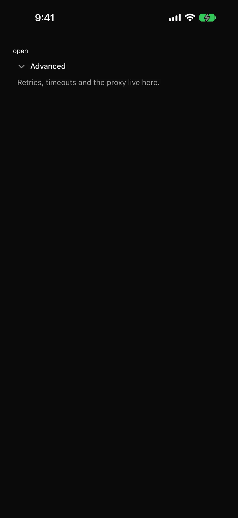 Collapsible rendered by the SwiftUI renderer on iOS