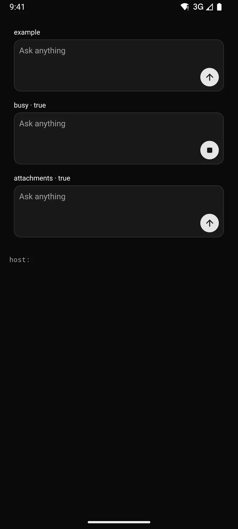 Composer rendered by the Compose renderer on Android