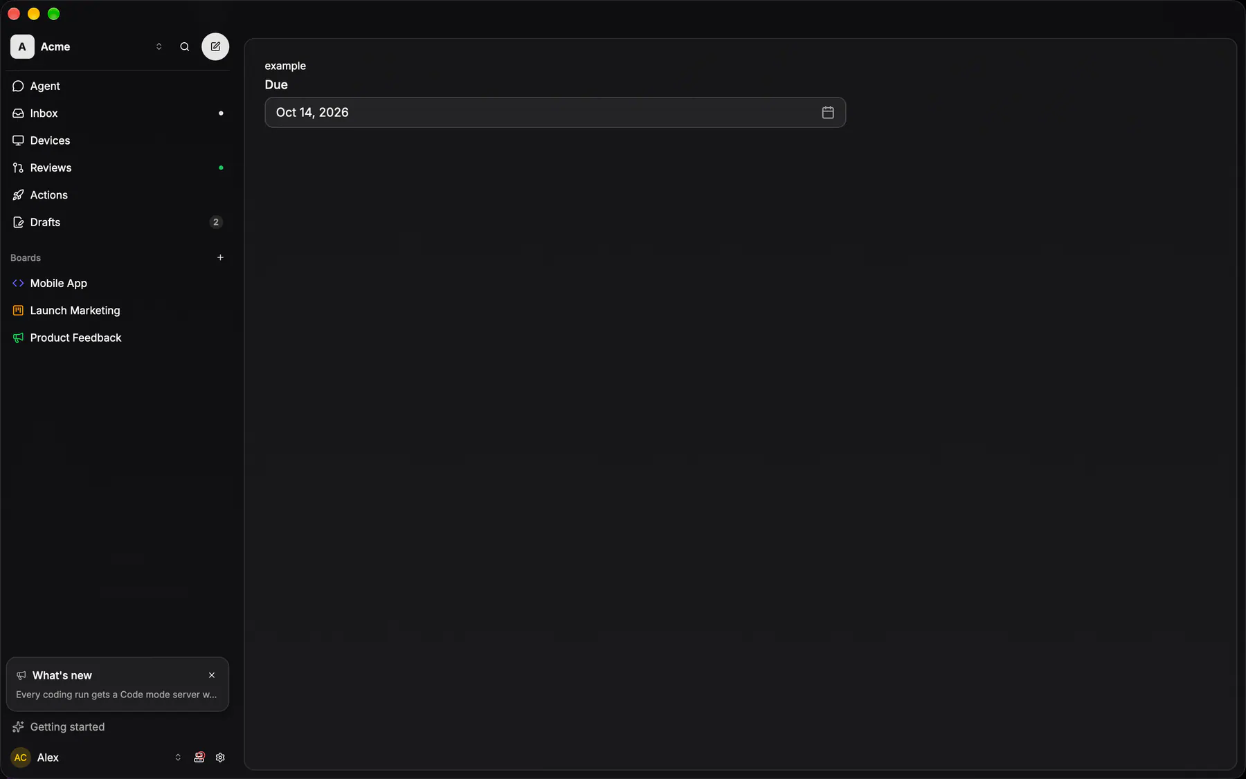 DatePicker rendered by the gpui renderer on Desktop