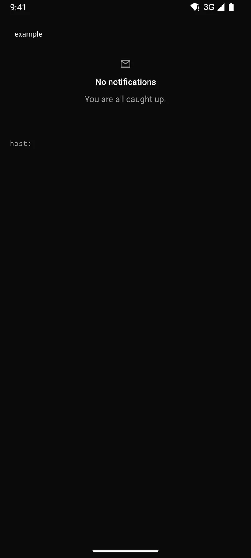 EmptyState rendered by the Compose renderer on Android