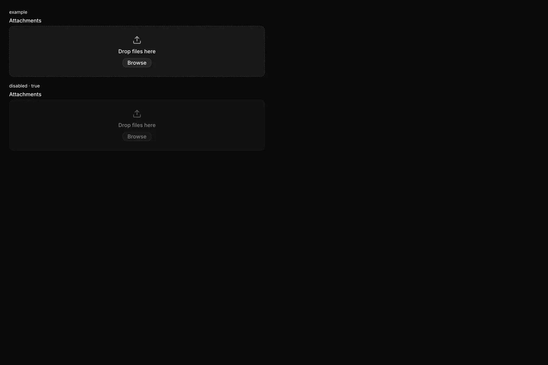 FileUpload rendered by the React renderer on Web