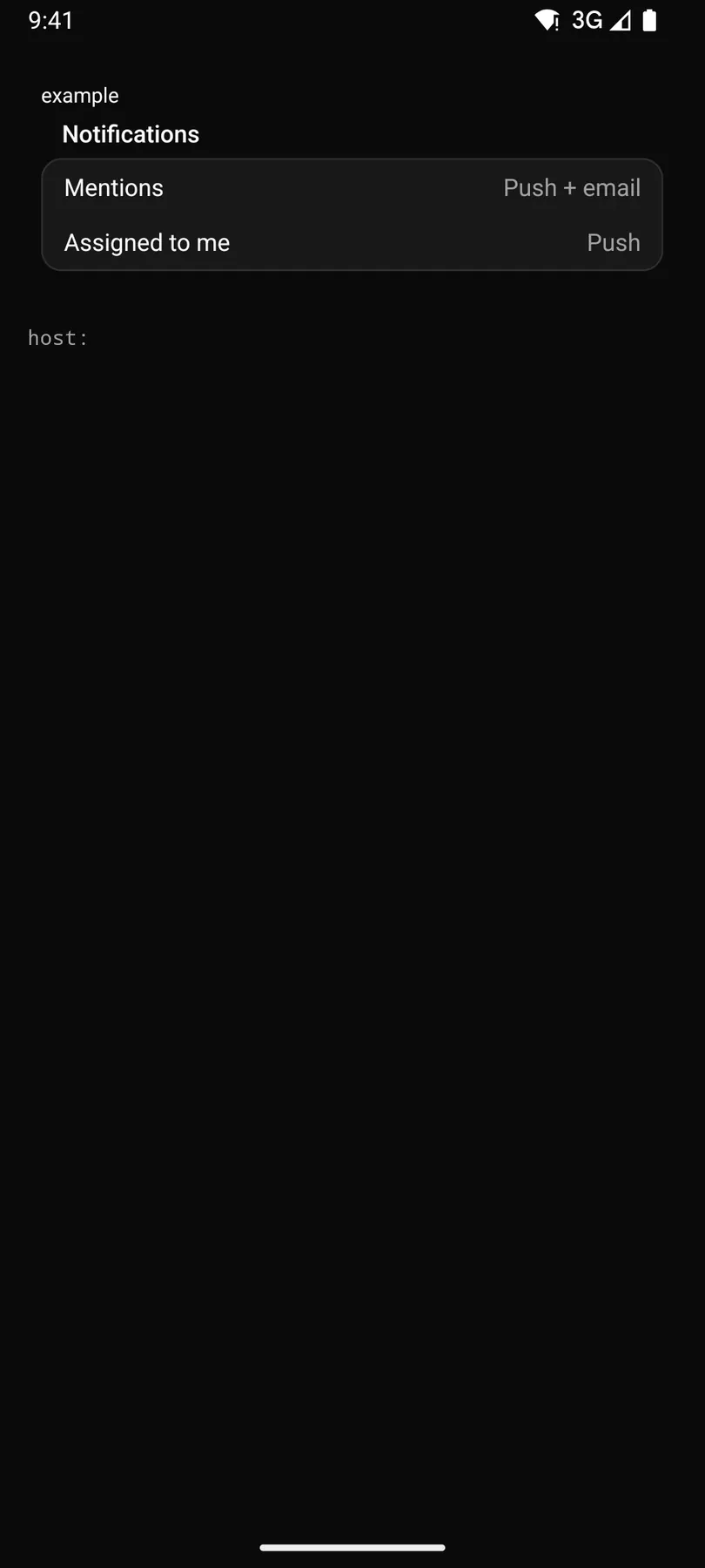 Group rendered by the Compose renderer on Android