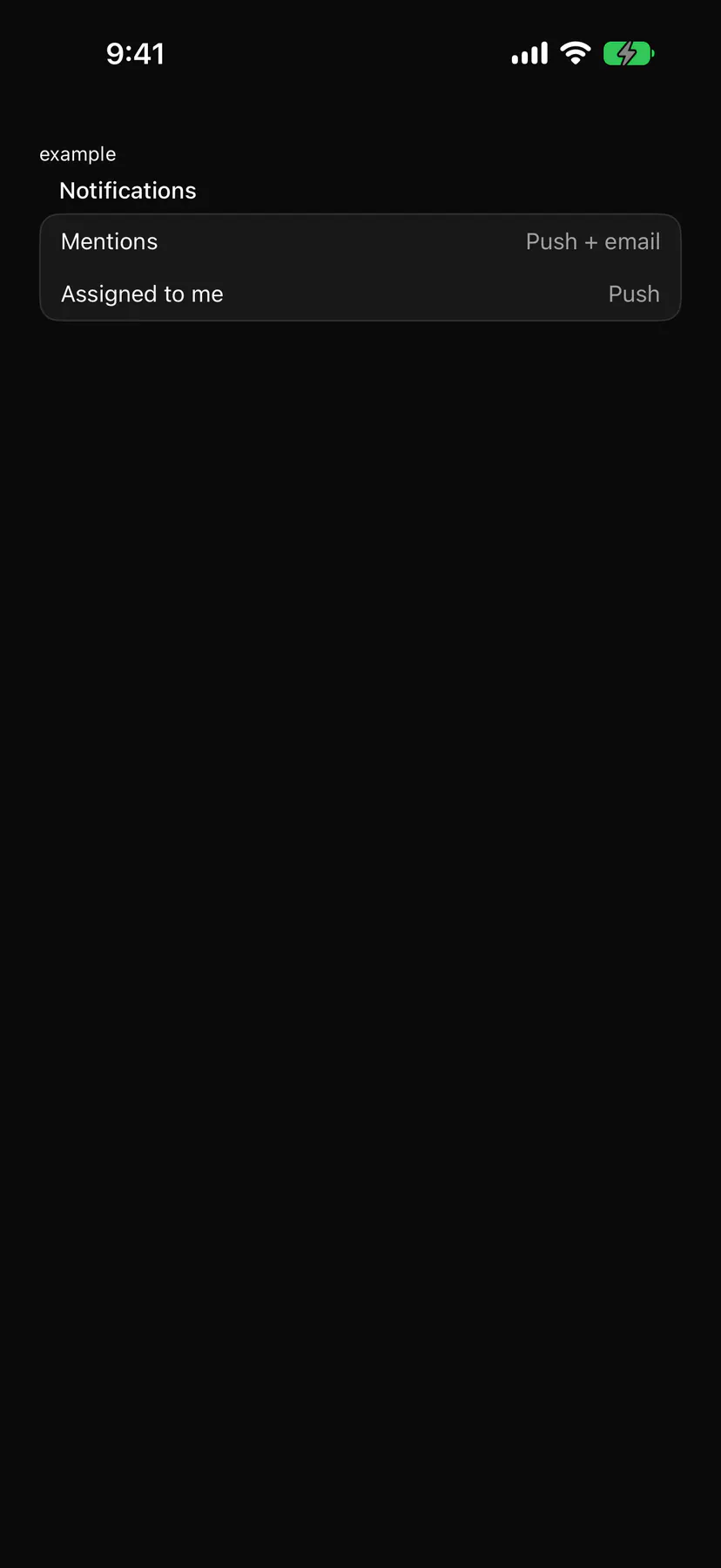 Group rendered by the SwiftUI renderer on iOS
