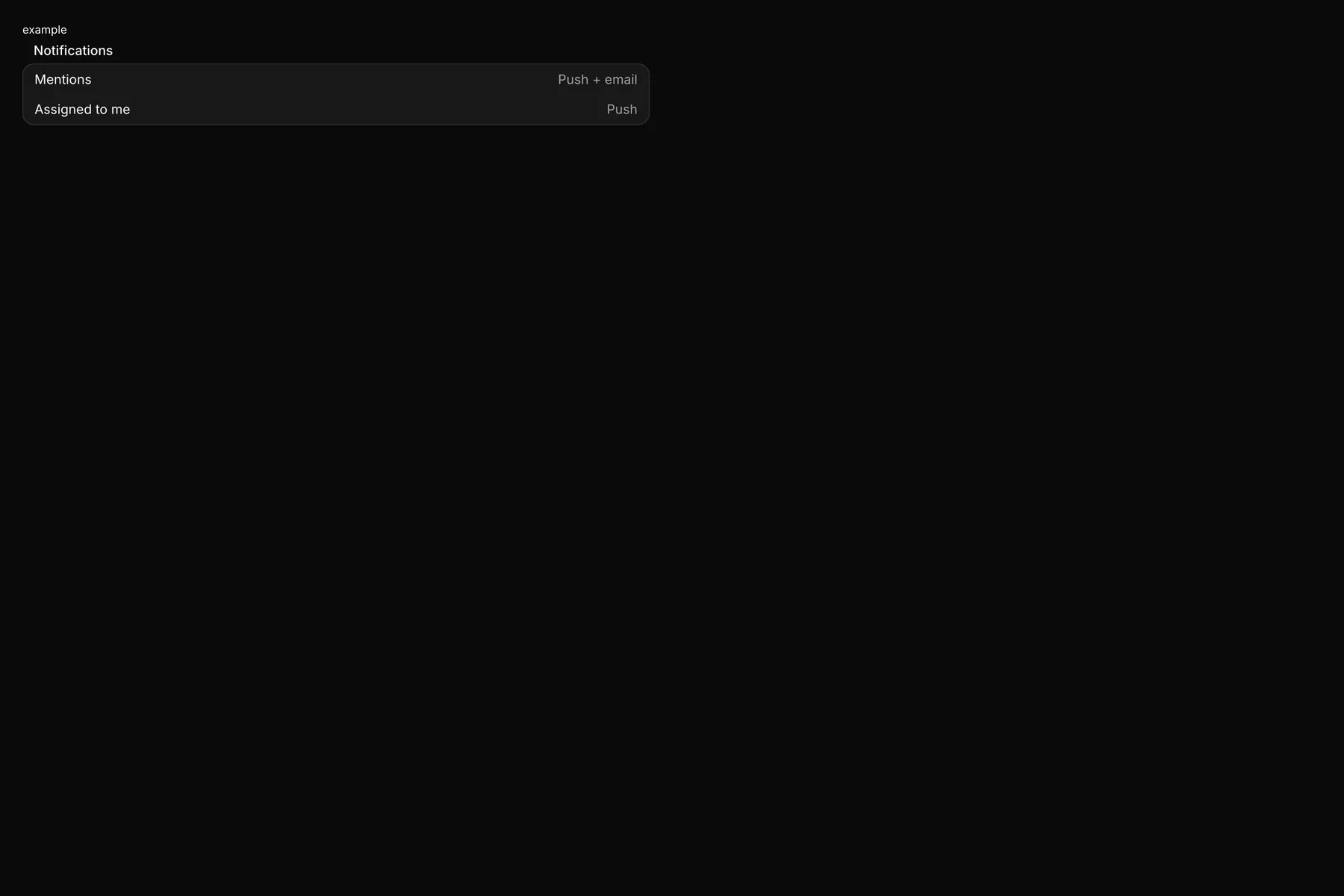 Group rendered by the React renderer on Web