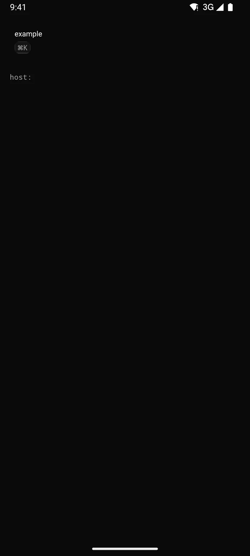 Kbd rendered by the Compose renderer on Android