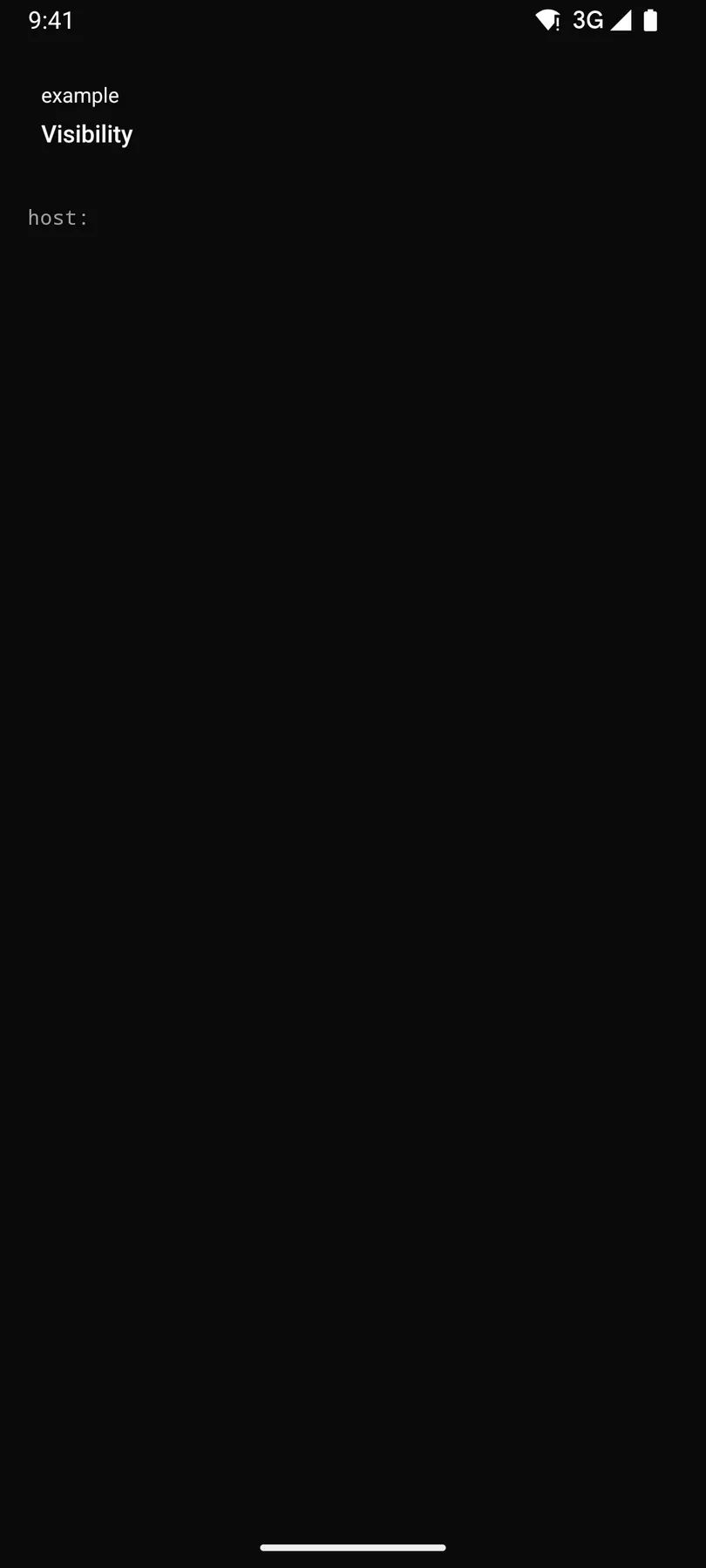 Label rendered by the Compose renderer on Android