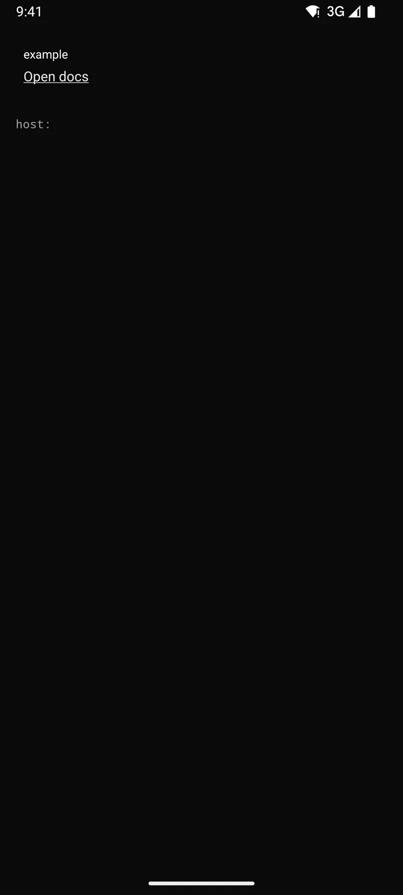 Link rendered by the Compose renderer on Android