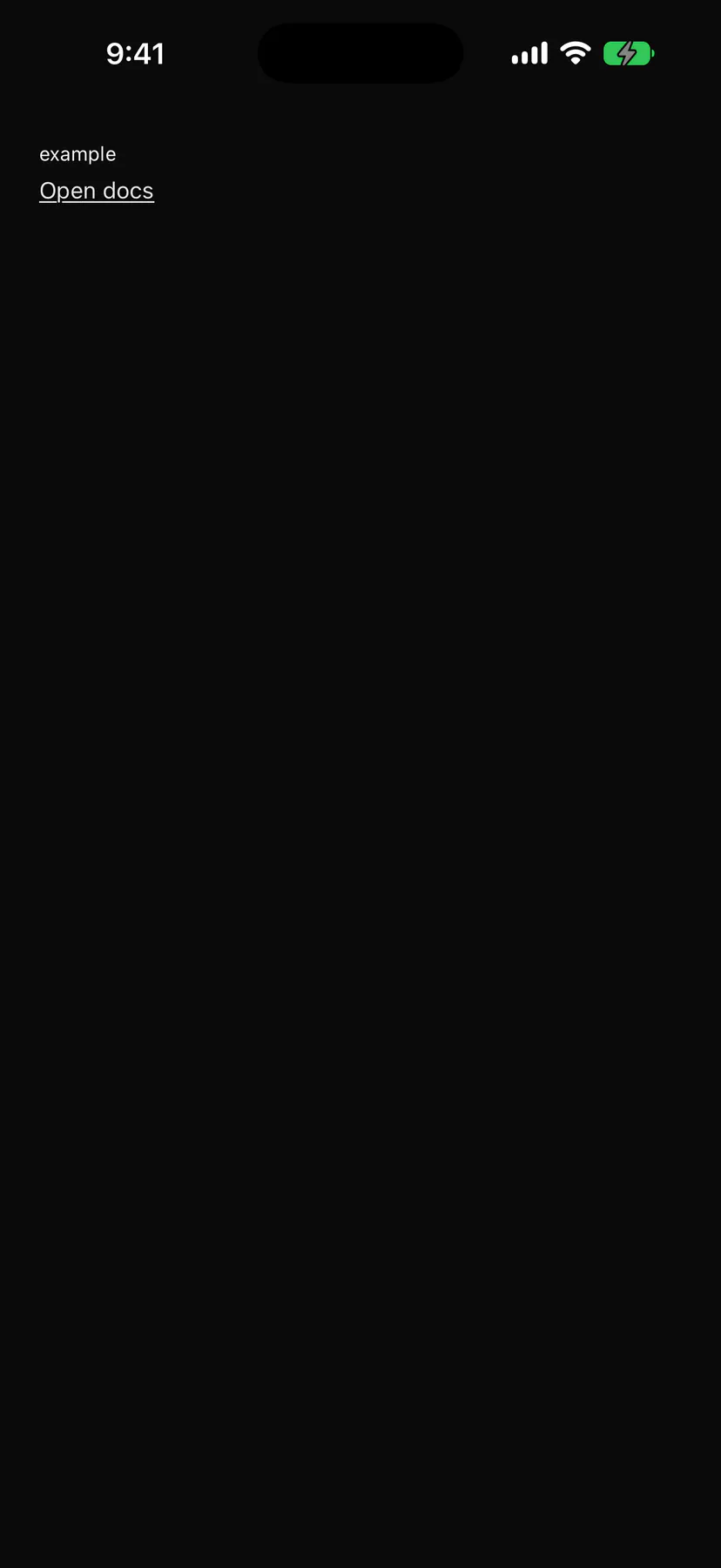 Link rendered by the SwiftUI renderer on iOS