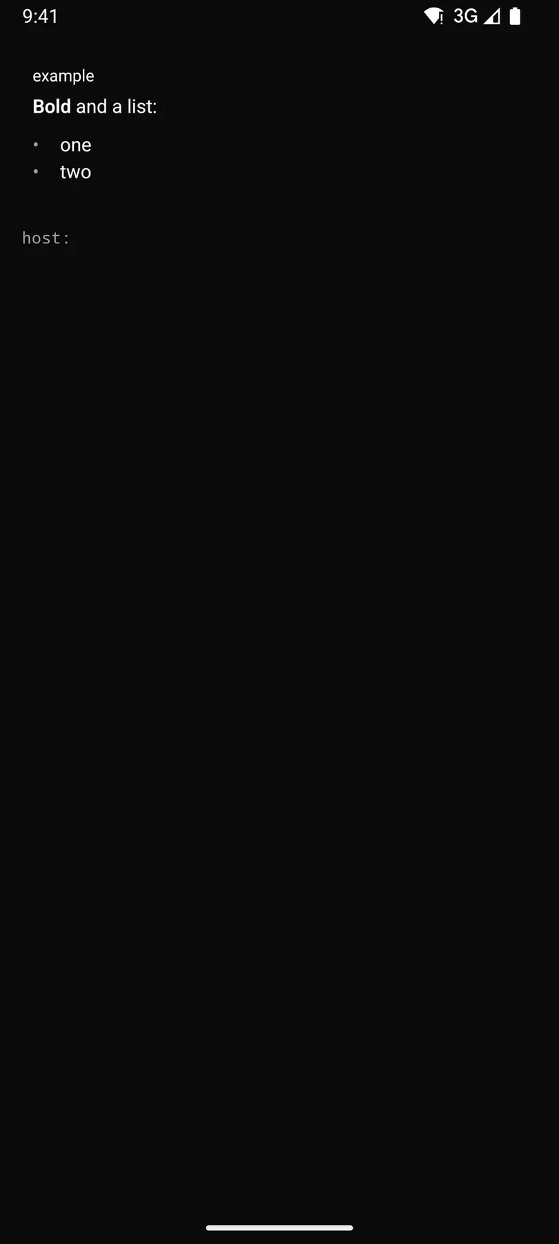 Markdown rendered by the Compose renderer on Android