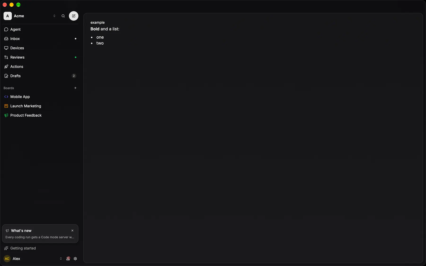Markdown rendered by the gpui renderer on Desktop