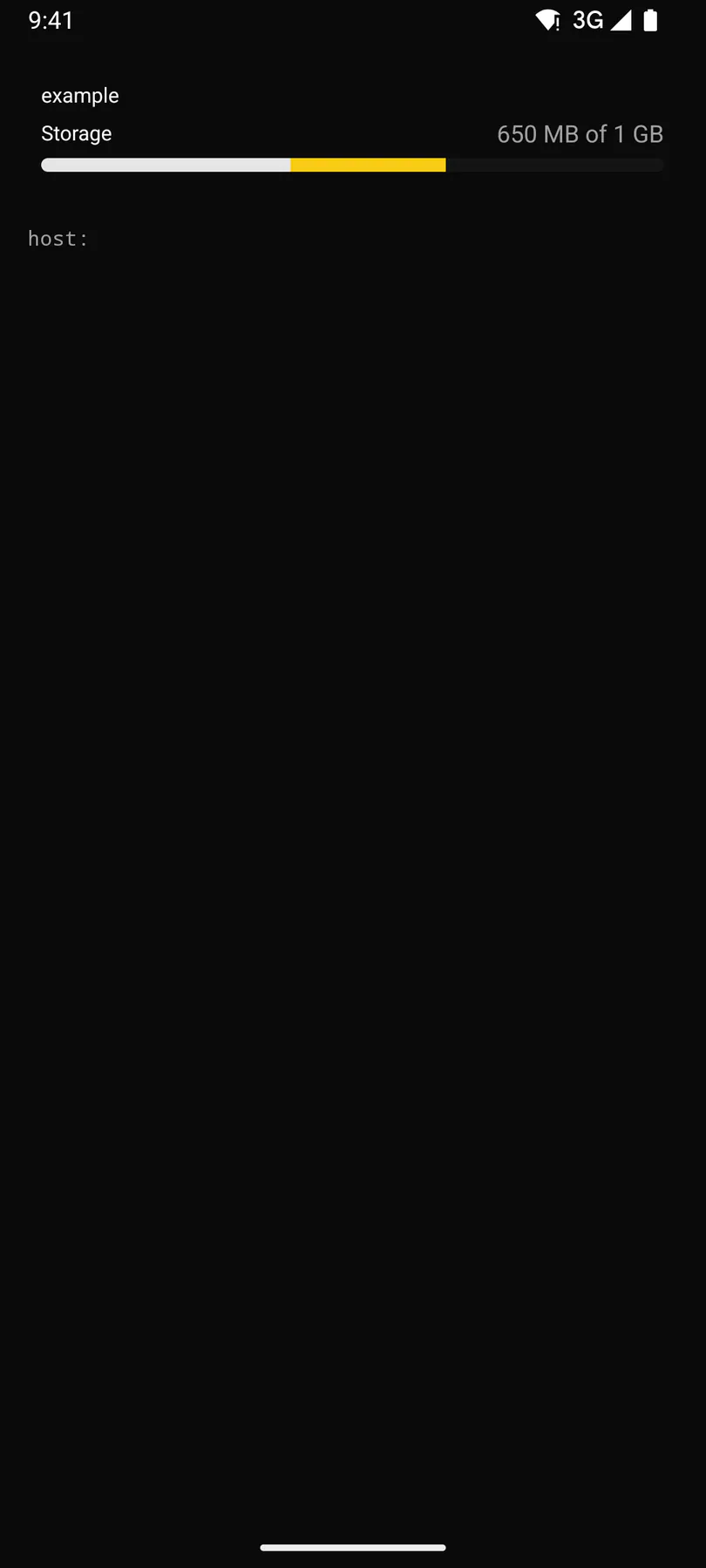 Meter rendered by the Compose renderer on Android