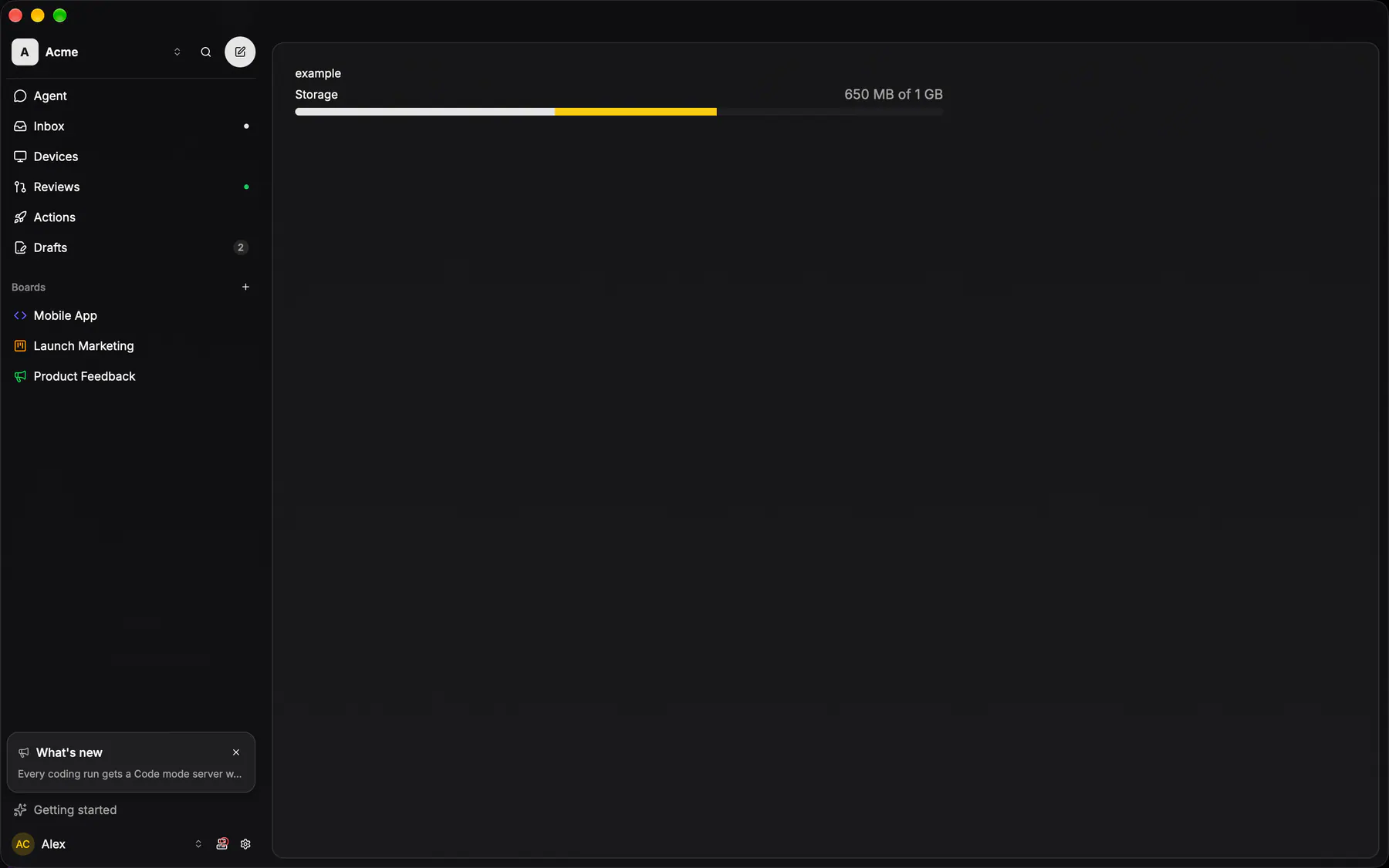 Meter rendered by the gpui renderer on Desktop