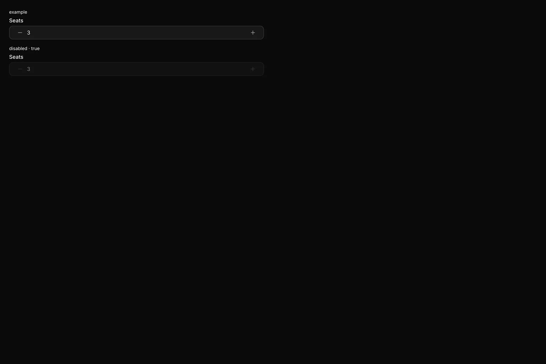 NumberField rendered by the React renderer on Web
