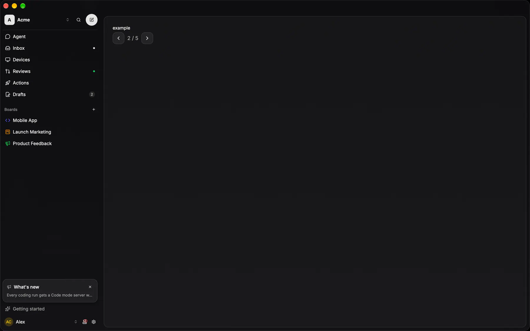 Pagination rendered by the gpui renderer on Desktop