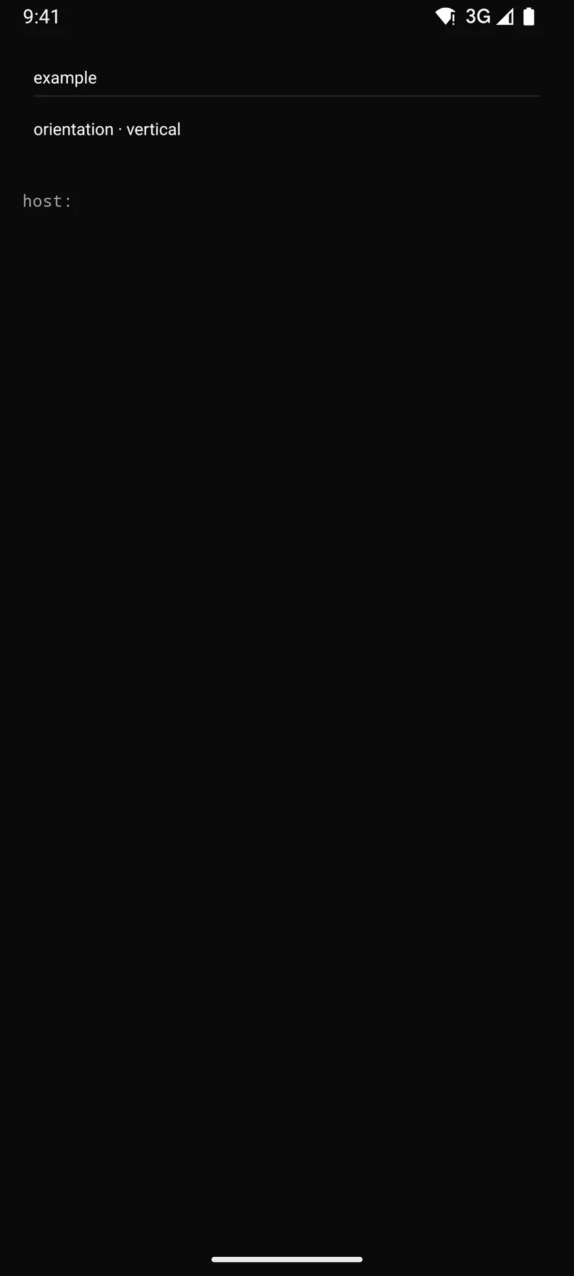 Separator rendered by the Compose renderer on Android
