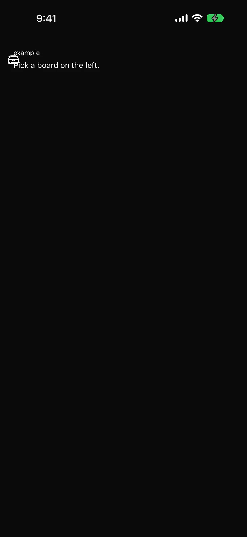 Sidebar rendered by the SwiftUI renderer on iOS