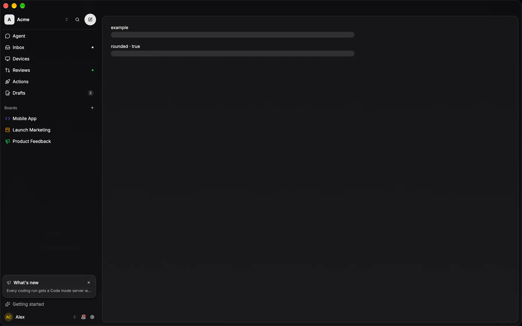 Skeleton rendered by the gpui renderer on Desktop