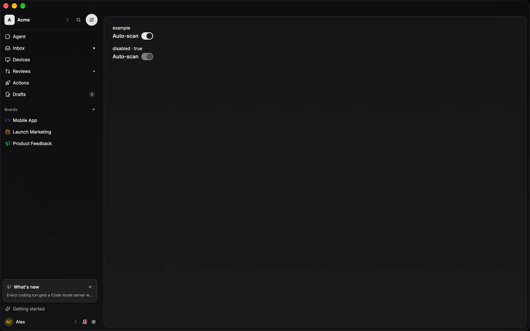 Switch rendered by the gpui renderer on Desktop