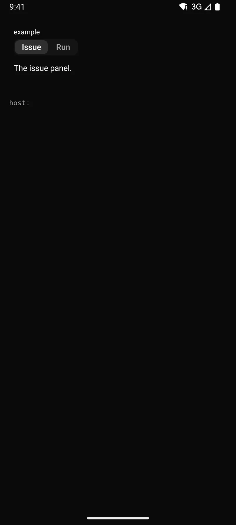 Tabs rendered by the Compose renderer on Android