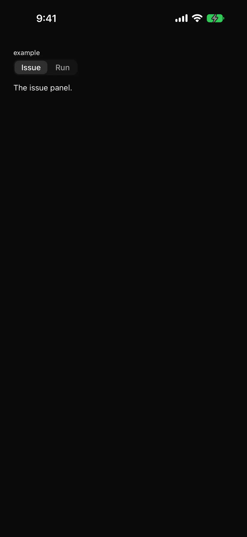 Tabs rendered by the SwiftUI renderer on iOS