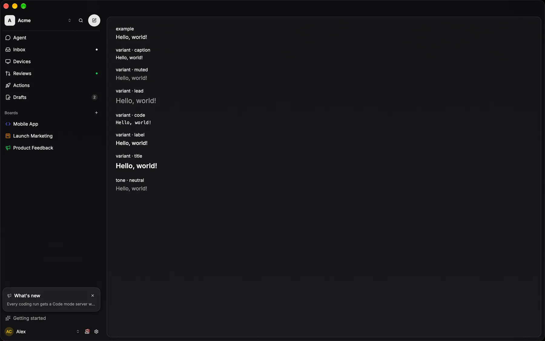Text rendered by the gpui renderer on Desktop