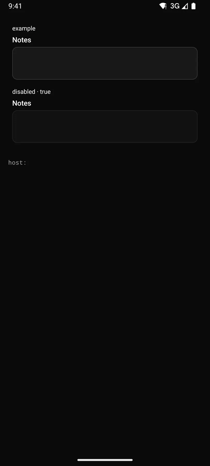 Textarea rendered by the Compose renderer on Android