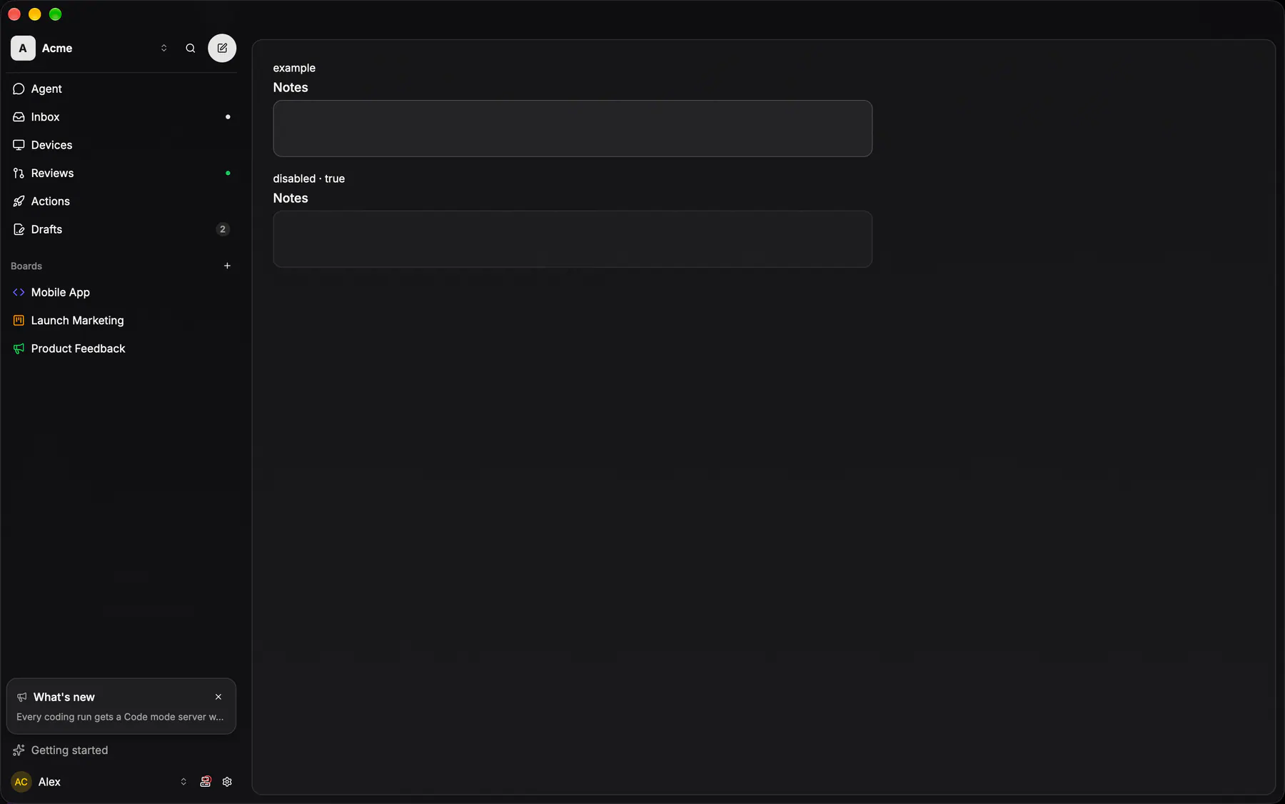 Textarea rendered by the gpui renderer on Desktop