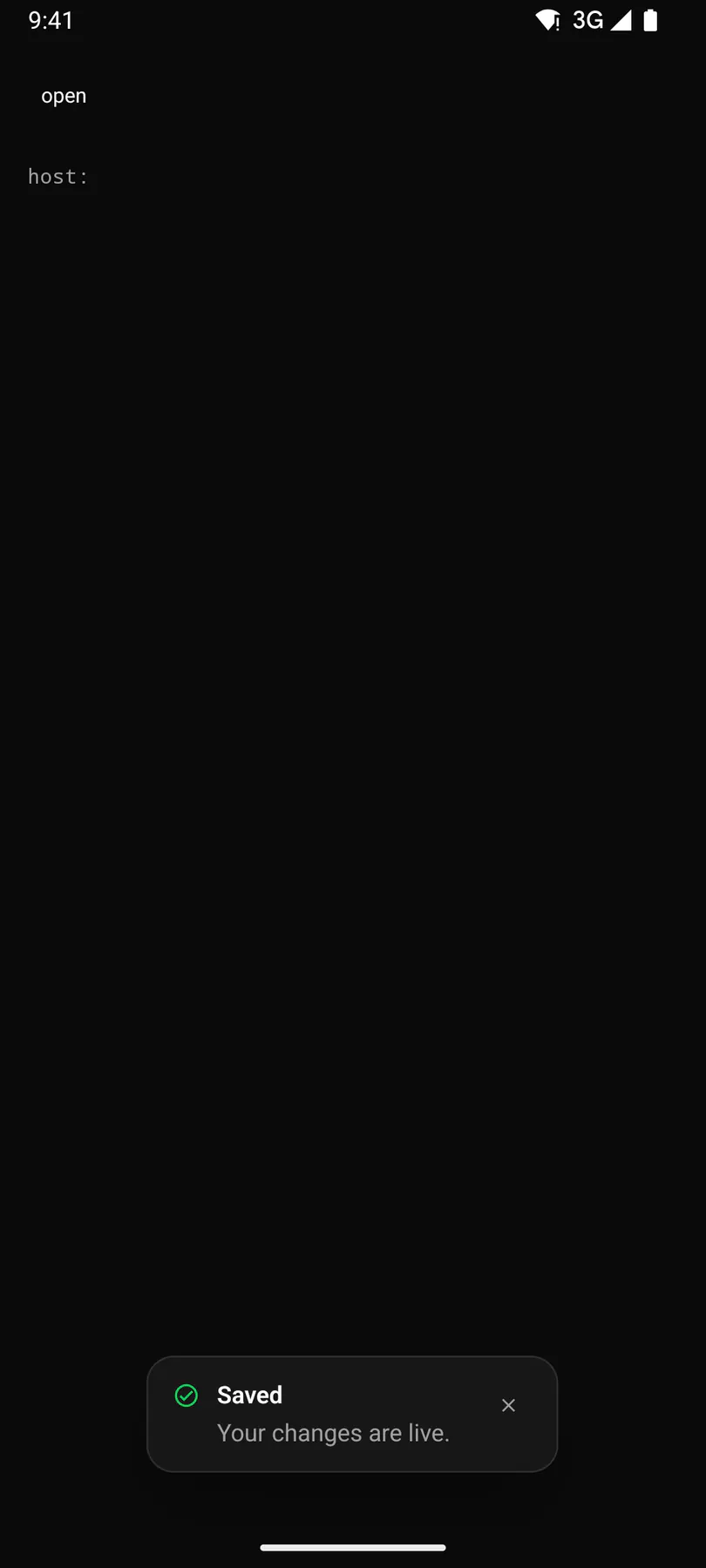 Toast rendered by the Compose renderer on Android