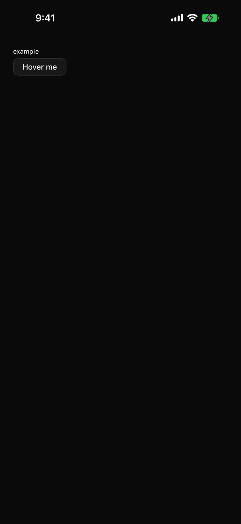Tooltip rendered by the SwiftUI renderer on iOS