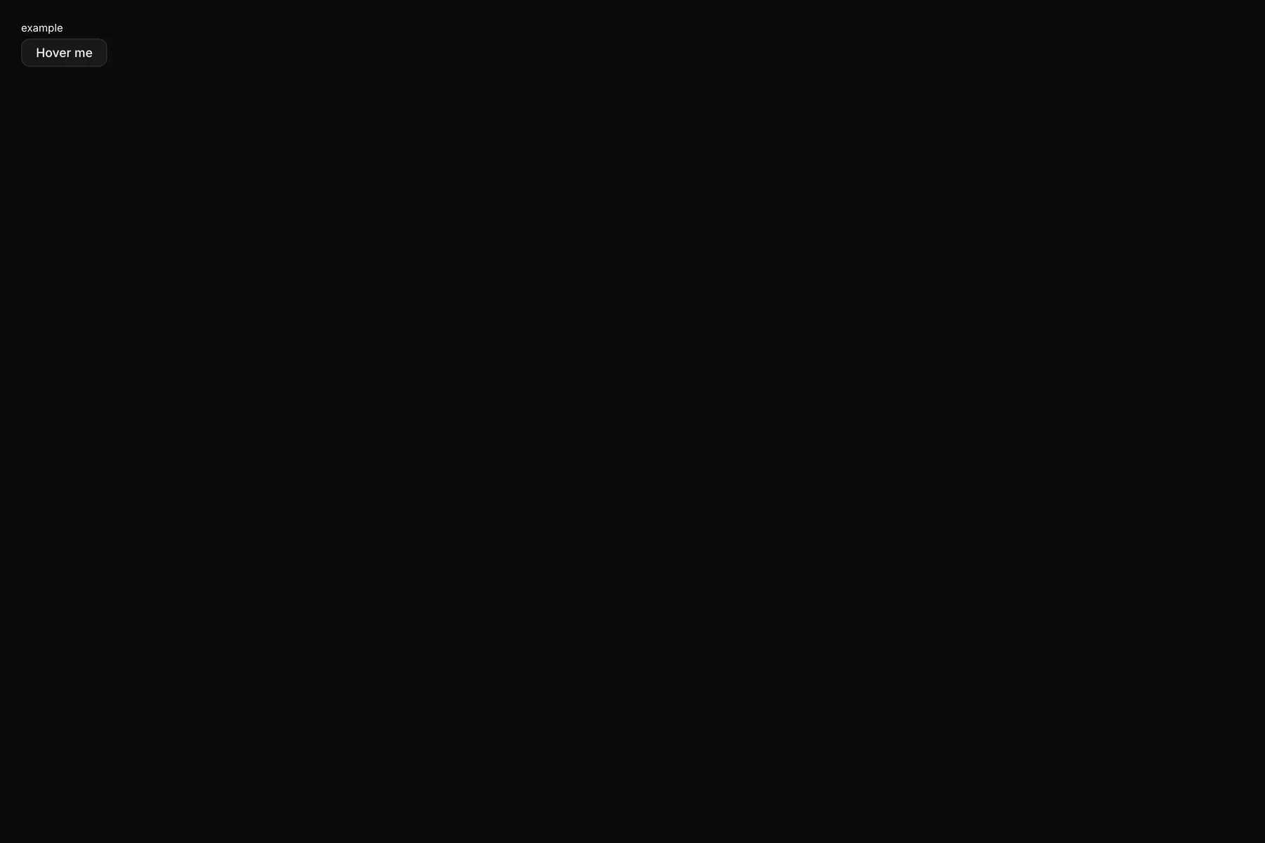 Tooltip rendered by the React renderer on Web
