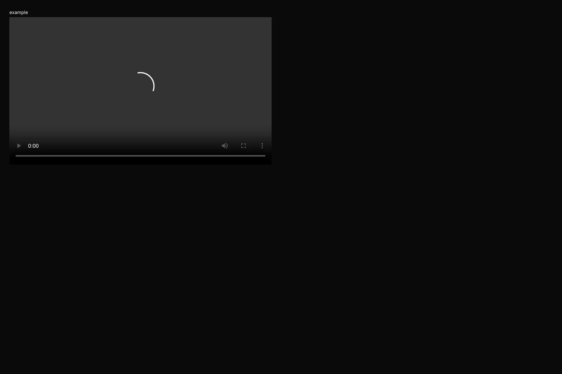 Video rendered by the React renderer on Web